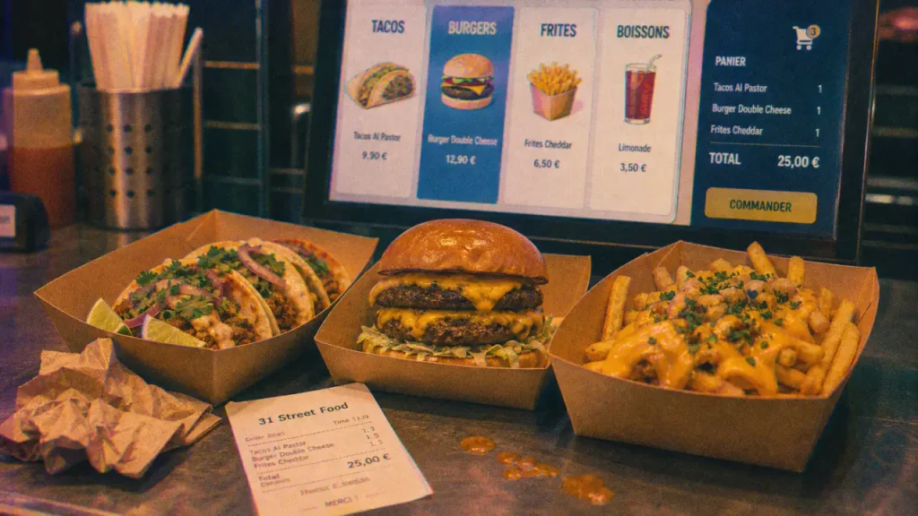 31 Street Food à Nantes : menu halal, prix visibles et livraison rapide