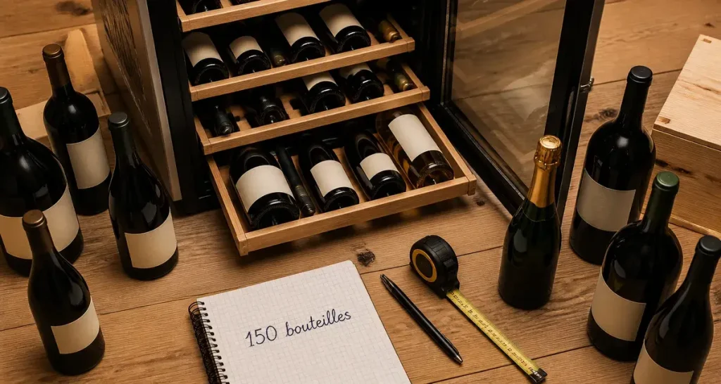 Cave à vin 150 bouteilles : pourquoi le nombre d&rsquo;étagères compte plus que la capacité affichée
