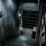 Cave à vin enterrée : fraîcheur stable, murs cuvelés et ventilation.
