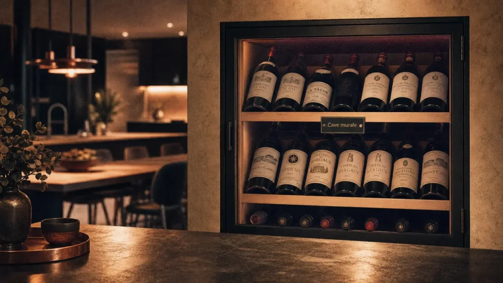 Cave à vin murale vitrée : vitrage, format et pose pour garder le vin dans de bonnes conditions