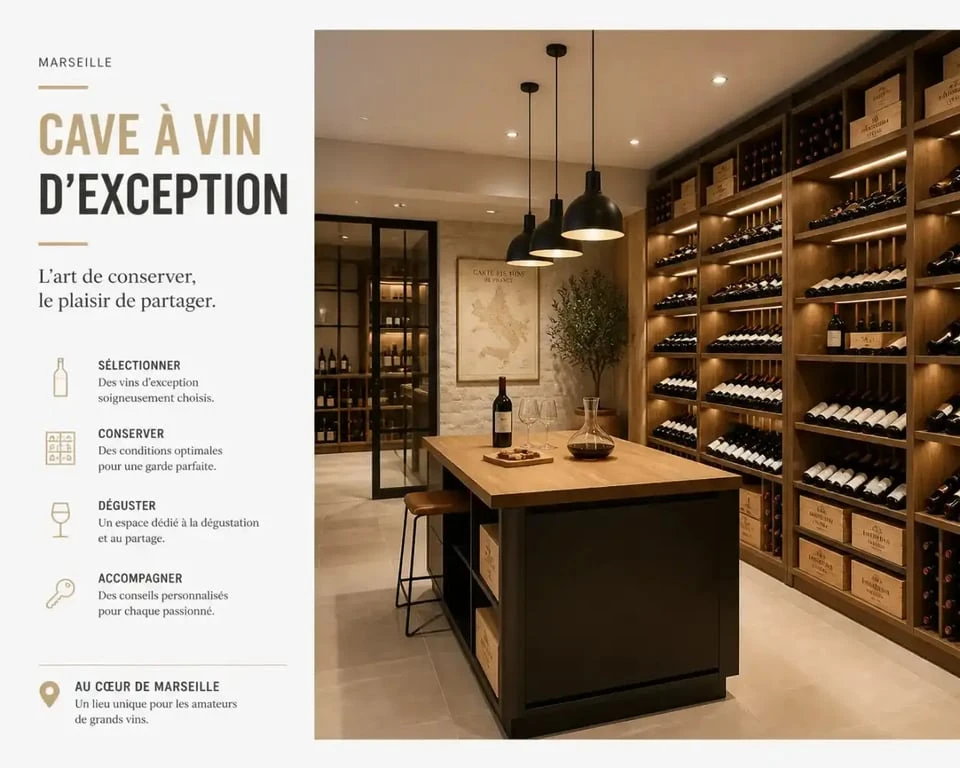 Intérieur de la cave à vin Grenadine à Marseille, spécialisée dans les vins nature et vivants.