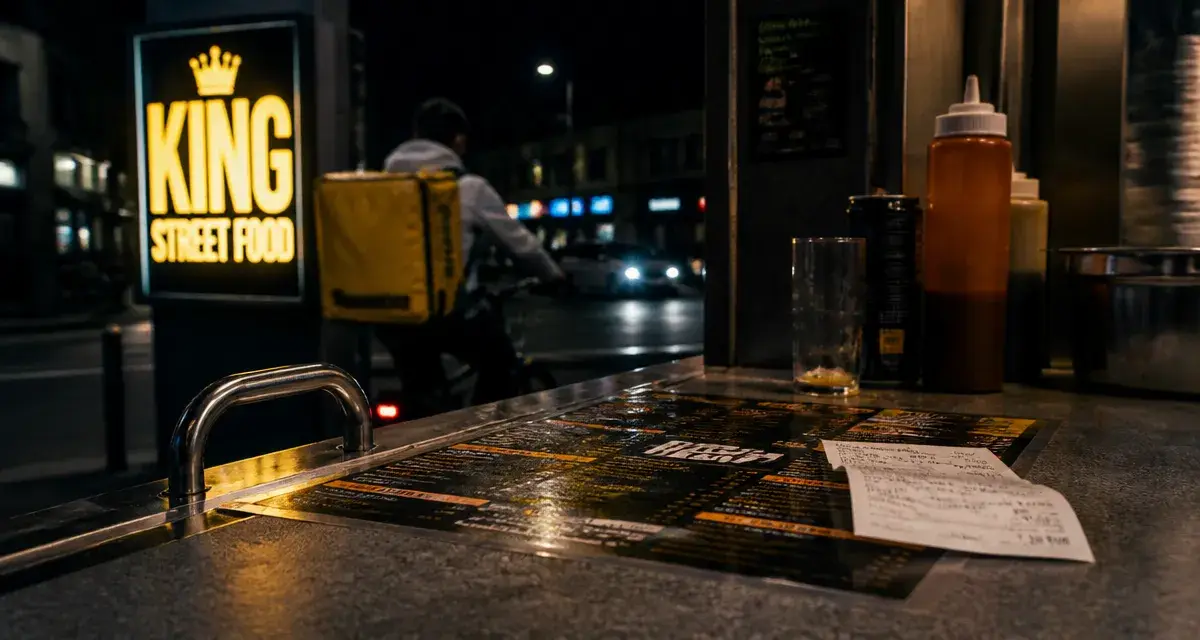 King Street Food la passerelle Vitrolles, street food halal devant la vitrine