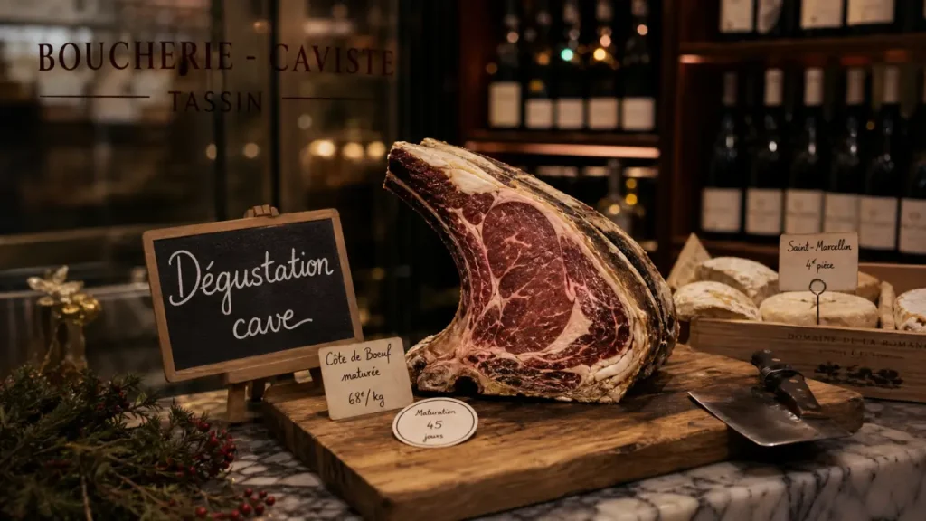 Les Pti’Producteurs à Tassin : boucherie, cave à vin, épicerie fine, peut-on aussi y manger sur place ?