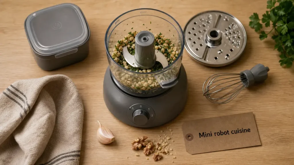 Mini robot cuisine : capacité, puissance et accessoires qui font vraiment la différence
