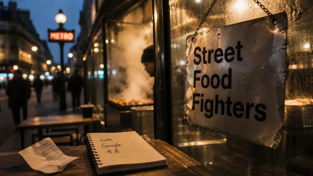 Street Food Fighters à Paris : restaurant, accès, avis, sans confusion avec tvN