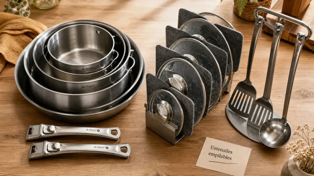 Petite cuisine, induction, four : choisir des ustensiles de cuisine empilables sans se tromper