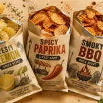 vico street food : chips ondulées et sauces tzatziki BBQ