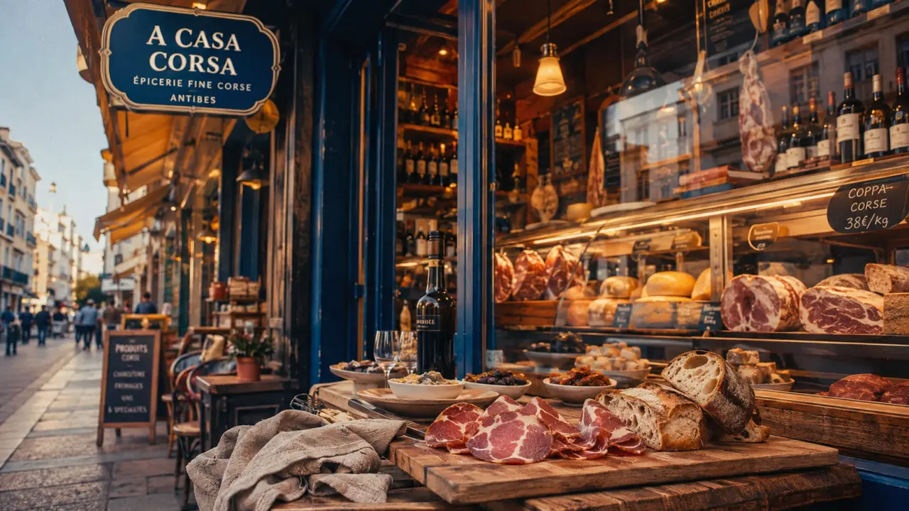 A Serena épicerie fine corse à Antibes : bar à vins et dégustation