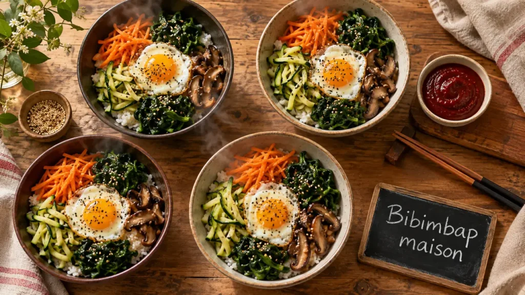 Cuisine coréenne : le bibimbap maison, les sauces de base et le piquant bien dosé