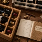 Rangement cave à vin : cales et casiers pour bouteilles, accès bloqué