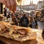 Street food bayonne : taloa maison, fromage qui file et piment d’Espelette