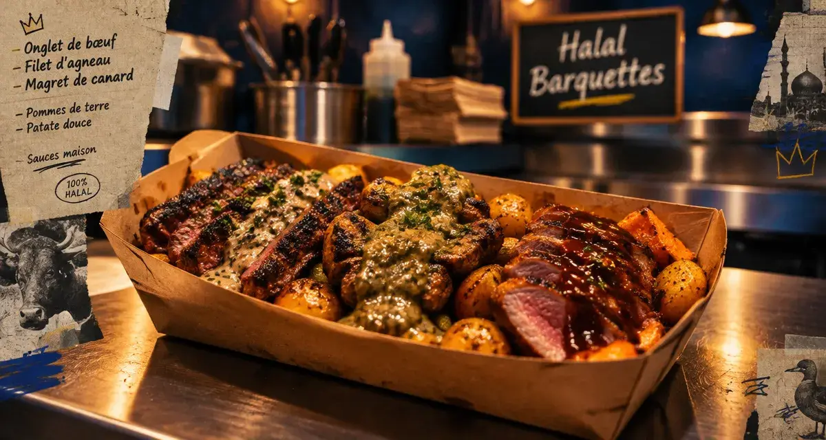cut street food paris 10 : barquette halal