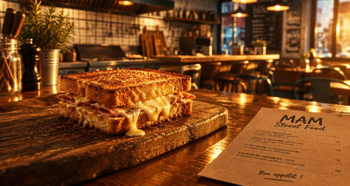 Mam street food Toulouse : croque-monsieur doré