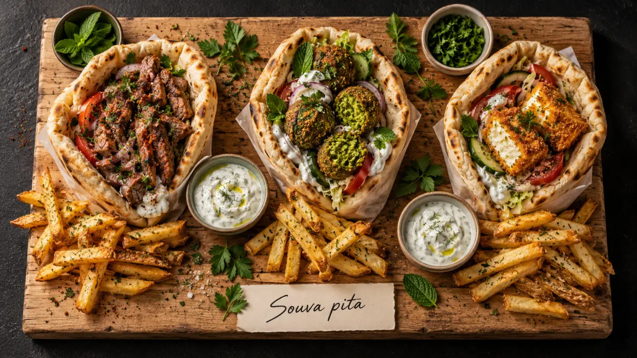 tizi greek street food metz : souva pita, frites maison et tzatziki